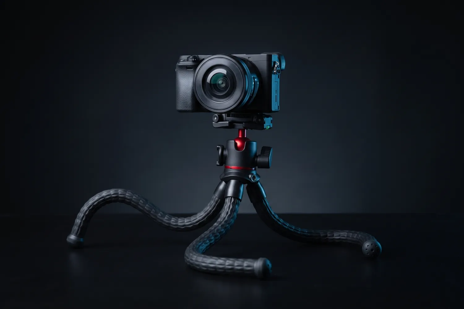 Ulanzi MT-33 bendable tripod holding a small camera